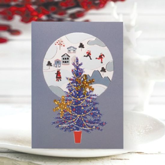 FS1030-4 크리스마스카드,트리,산타,성탄절