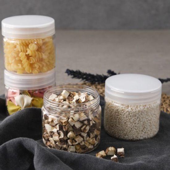 냉장고 원형 보관용기(중) 4개+스티커