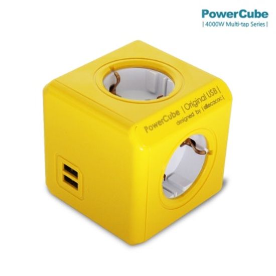 컬러파워큐브 멀티탭2.0 오리지널USB 4구(C1250)