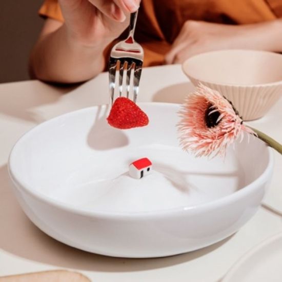 온나 아트 디저트 접시 샐러드볼 그릇