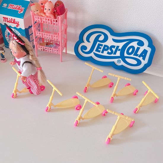 인형용 미니 씽씽카 킥보드(2개 1세트)