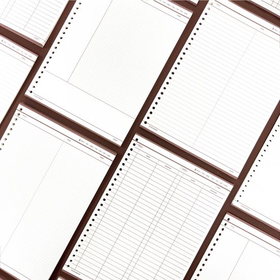 마넷 코코아브라운 26공 바인더 속지