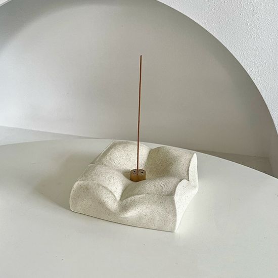 두부 쿠션 테이블 인테리어 세라믹 인센스 홀더