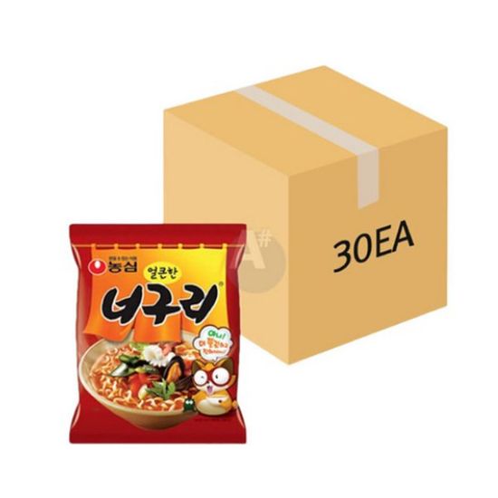 농심 얼큰한 너구리 120g 30개