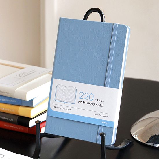 프리즘 220 모눈 밴드 노트 (A5 그리드 양장)