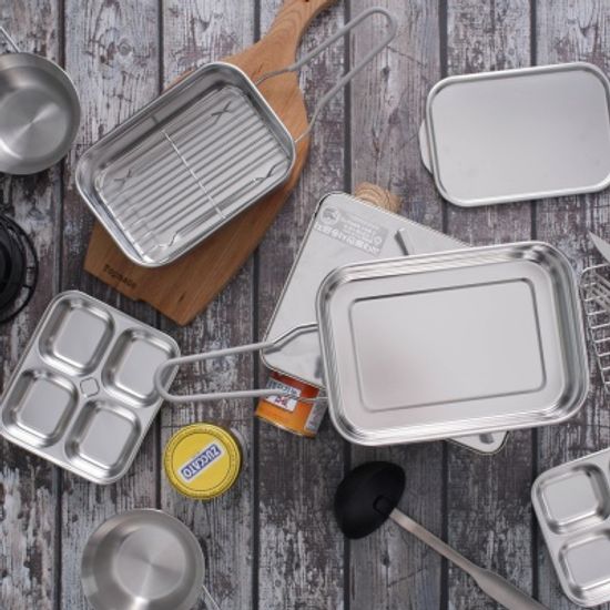 클레버팟 스텐 304 멀티 캠핑 반합 (1.6L / 2.4L)