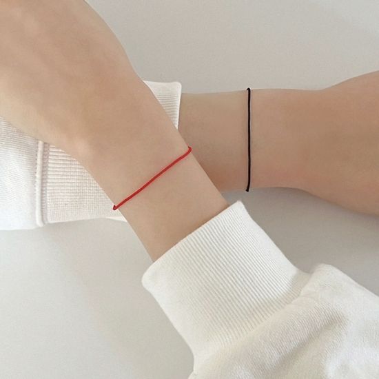 [커플추천] 미니멀 라인 소원 팔찌 9컬러 중 택2