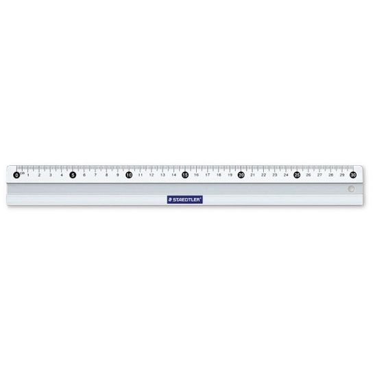 스테들러 30cm 논슬립 알루미늄 직자/컷팅자 1개