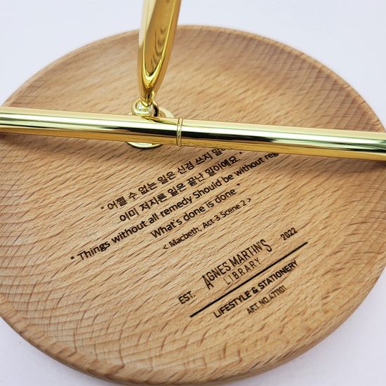 [무료각인]아그네스마틴_메세지 스탠드펜 선물용볼펜