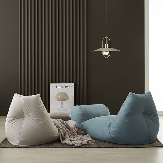 보니타빈백 대형 파우치 SP202 스웨이드 [풋스툴세트]