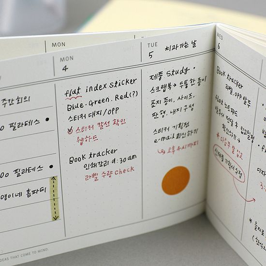 플랫 포켓 스케줄러 (6개월)