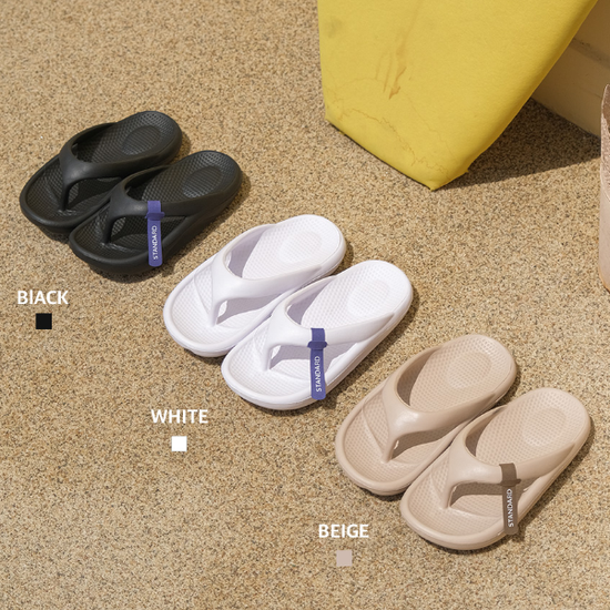뷰 스탠다드 푹신한 플립플랍 커플 쪼리 3color