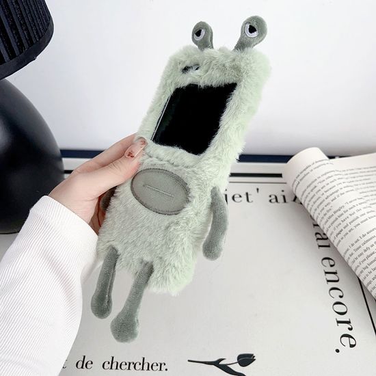 갤럭시 Z플립 6 5 4 3 개구리 캐릭터 인형 털 케이스