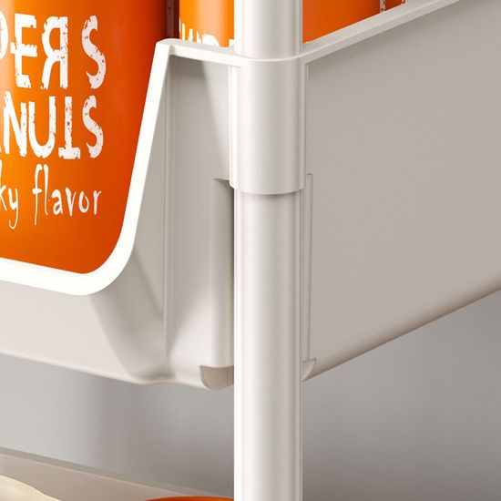 이동식 4단 주방 욕실 틈새 수납 선반 수납장 철제