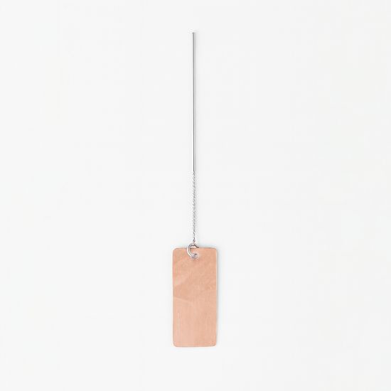 사각 자개 북마크 책갈피 - 오렌지