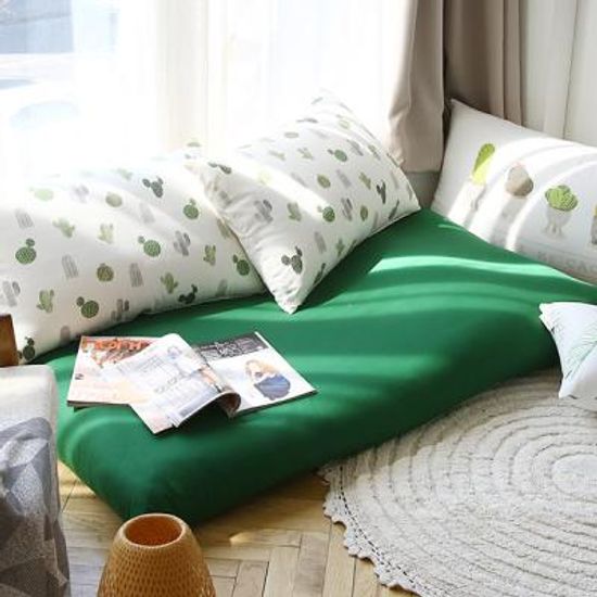 선인장 옥스퍼드면 방석 + 쿠션 set