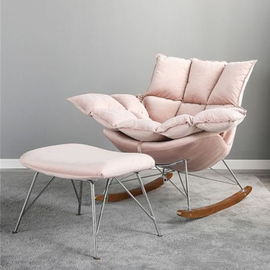 아파트32 홈 골드 철제 라킹 흔들의자/ 1인소파