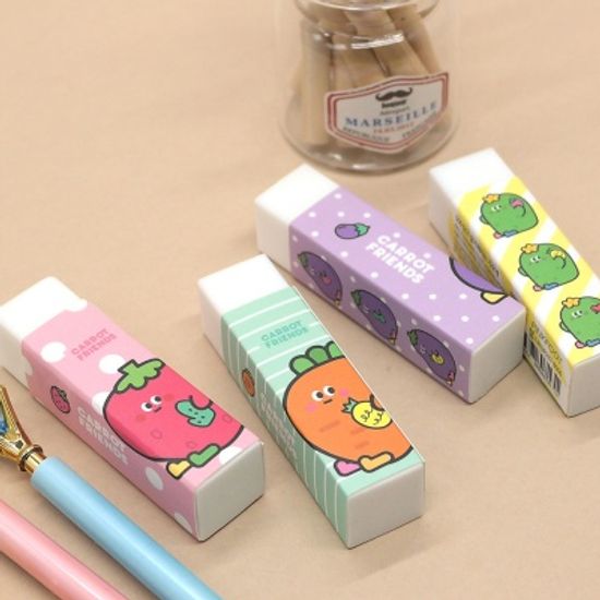 핑크풋 당근친구들잘지워길다란지우개