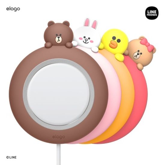 엘라고 라인프렌즈 맥세이프 충전기 실리콘 케이스 