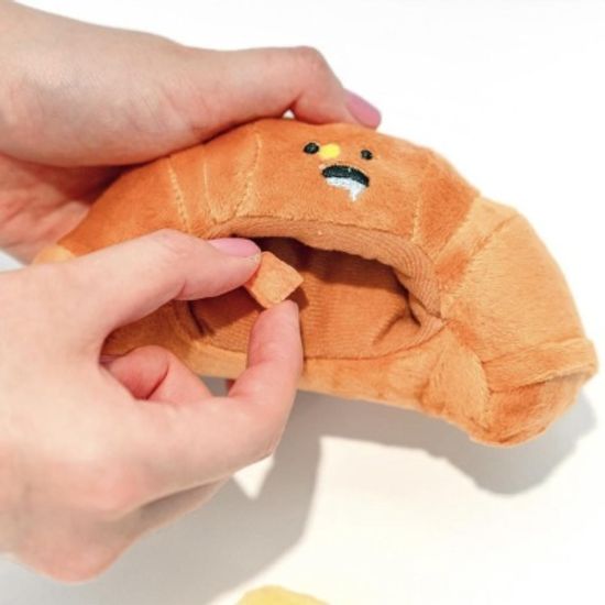 반려동물 강아지 크로와상 삑삑이 노즈워크 장난감