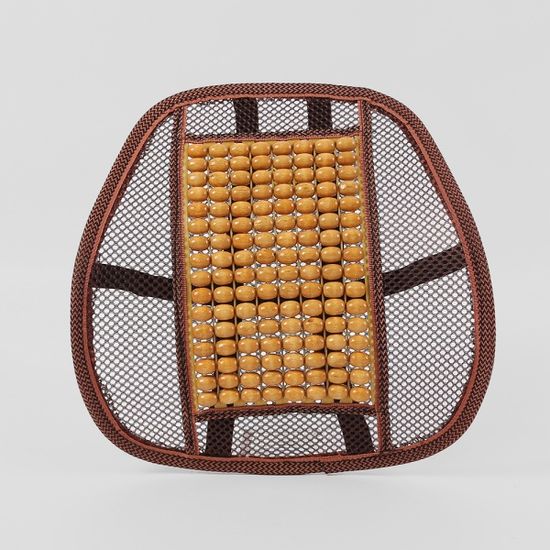 원스 원목 자동차 등받이(오렌지)/차량용 여름등받이