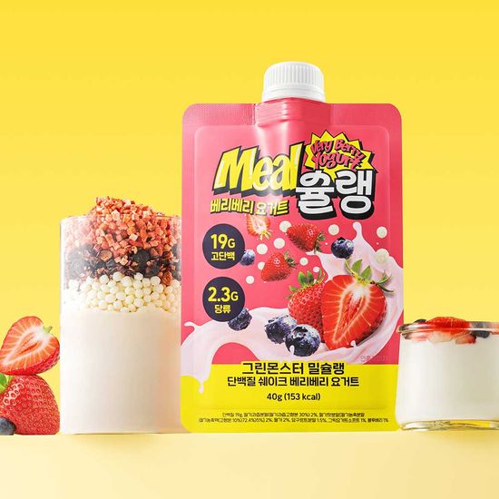 [그린몬스터] 밀슐랭 단백질 쉐이크 40g X 5개
