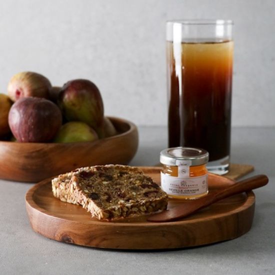 아카시아 우드 원 굽 접시 8인치