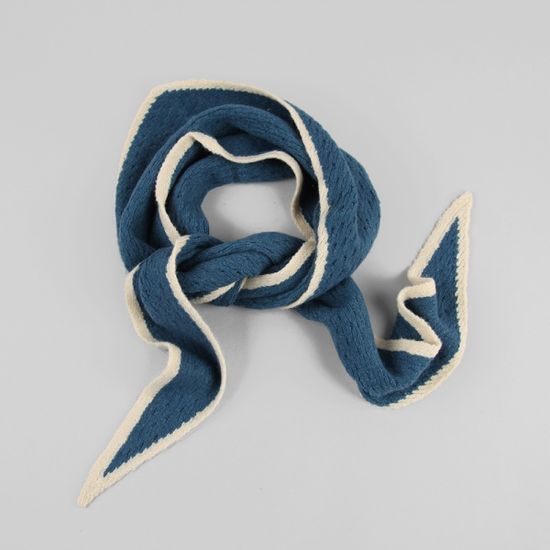 [베네]폭신 라인 마름모 머플러