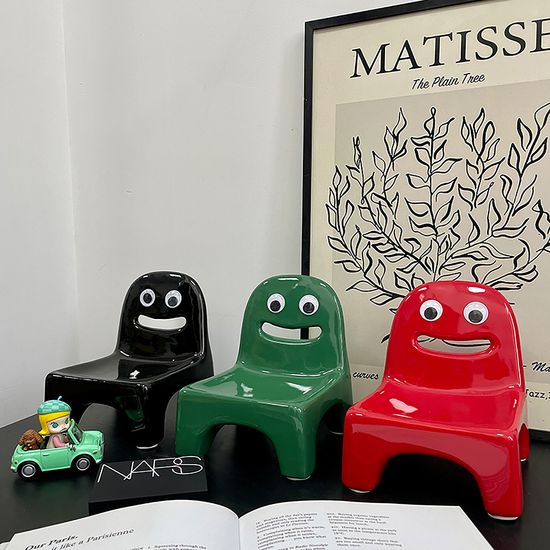 의자 세라믹 액세서리 차키 보관 소품트레이