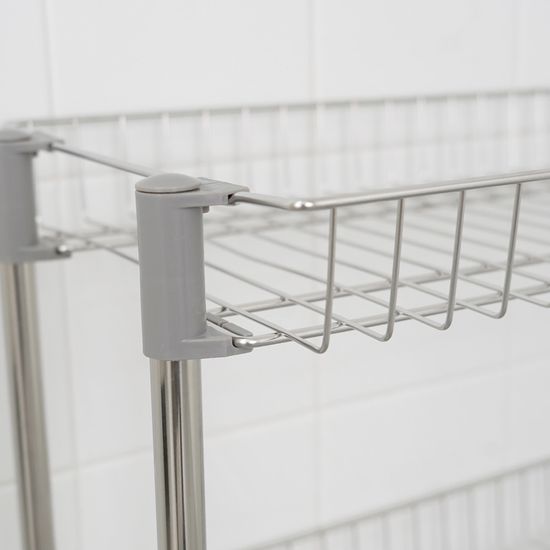 다용도 화장실 욕실 스텐 무타공 스탠드 일자선반 2단