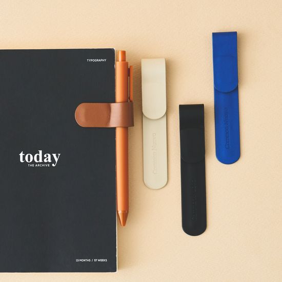 누보북마크 펜홀더 자석으로 고정되는 가죽 책갈피