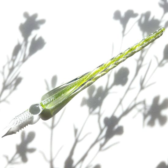 문학 필사 유리펜 옐로우 그린
