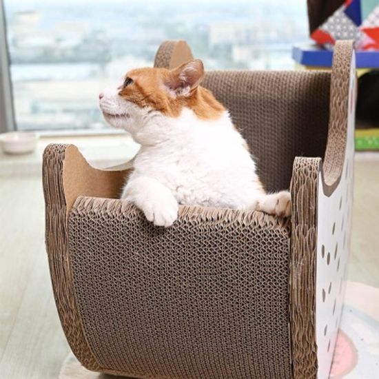 못난이 거위 골판지 스크래쳐 고양이 스트레스해소
