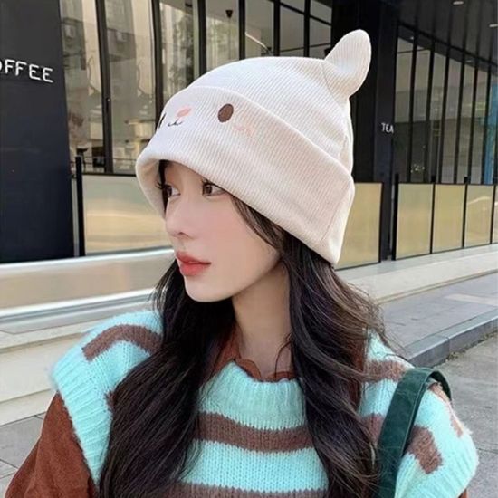 애니멀 고양이 여성 니트 비니 겨울 모자(WD610A5)