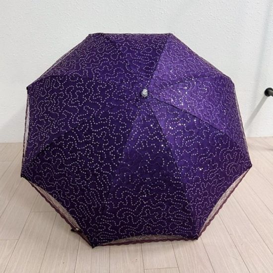 [애슬릿]스팽글 레이스 우산 양산 수동 우양산