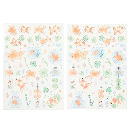 아트박스 금붕어클로버 타투스티커