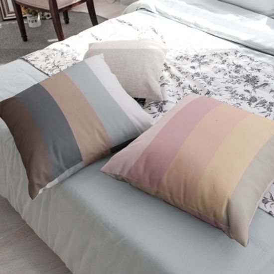 스트라이프 컬러 5종 인테리어 쿠션 CUS