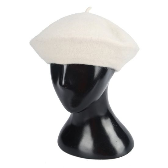 [디꾸보]울 꼭지 베레모 방한 여성모자 DCH-AH170