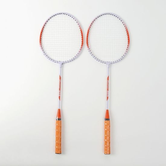 굿플레이 배드민턴 라켓 2p세트(오렌지) 셔틀콕