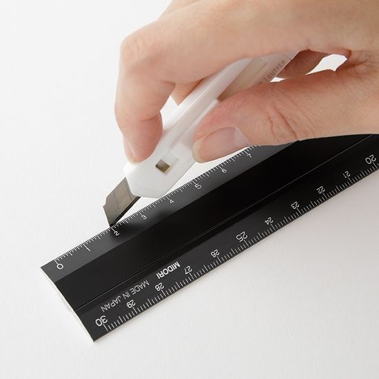 Aluminium multi Ruler [30cm] Black A