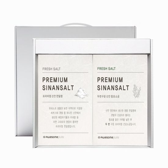 [신안 신의도 염전] 프리미엄 천일염 웰빙 2종 세트