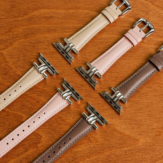 [오늘도착/필름증정] 애플워치 반디 가죽 스트랩 밴드