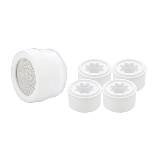 욕실의여왕 세면대용 수전 녹물필터 샤워기+리필4개