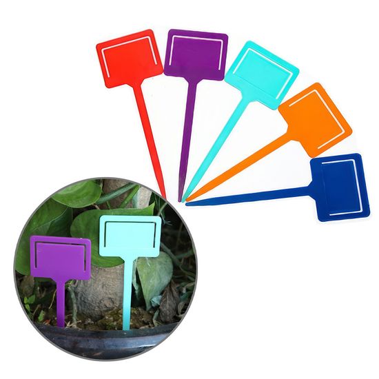 플랜트라벨 10개입 식물이름표 컬러 식물라벨 H459-O