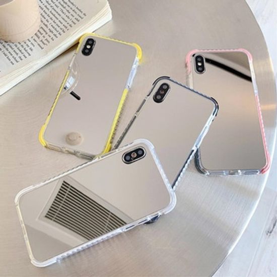 아이폰 메이크업 미러 실리콘 범퍼 TPU 휴대폰 케이스