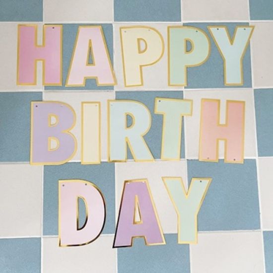 Pastel Birthday Garland 파스텔생일가랜드
