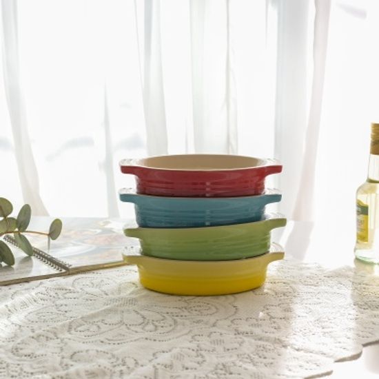 [르크루제] 타원형디쉬 17cm 4종세트