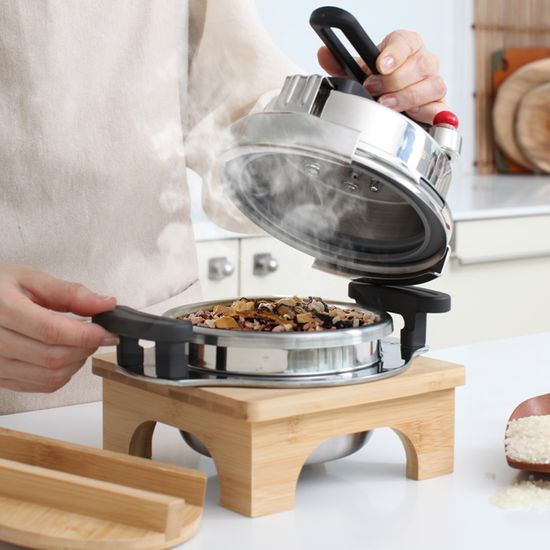 [헤이메르] 스텐 304 통3중 누룽지 압력솥_풀세트