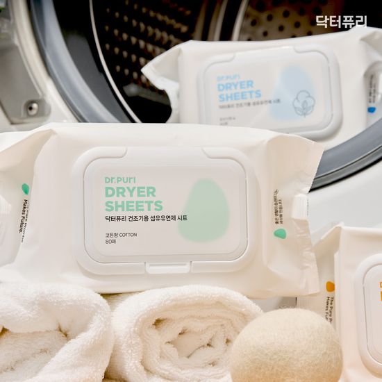 닥터퓨리 건조기시트 섬유유연제 시트 80매x3입