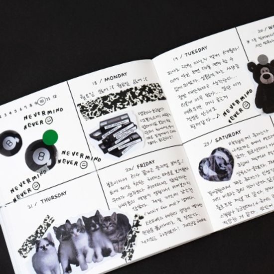 루카랩 컴포지션 만년형 다이어리 정사각형